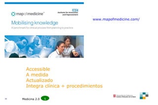 www.mapofmedicine.com/ Accessible A medida Actualizado Integra clínica + procedimientos Medicina 2.0  5 