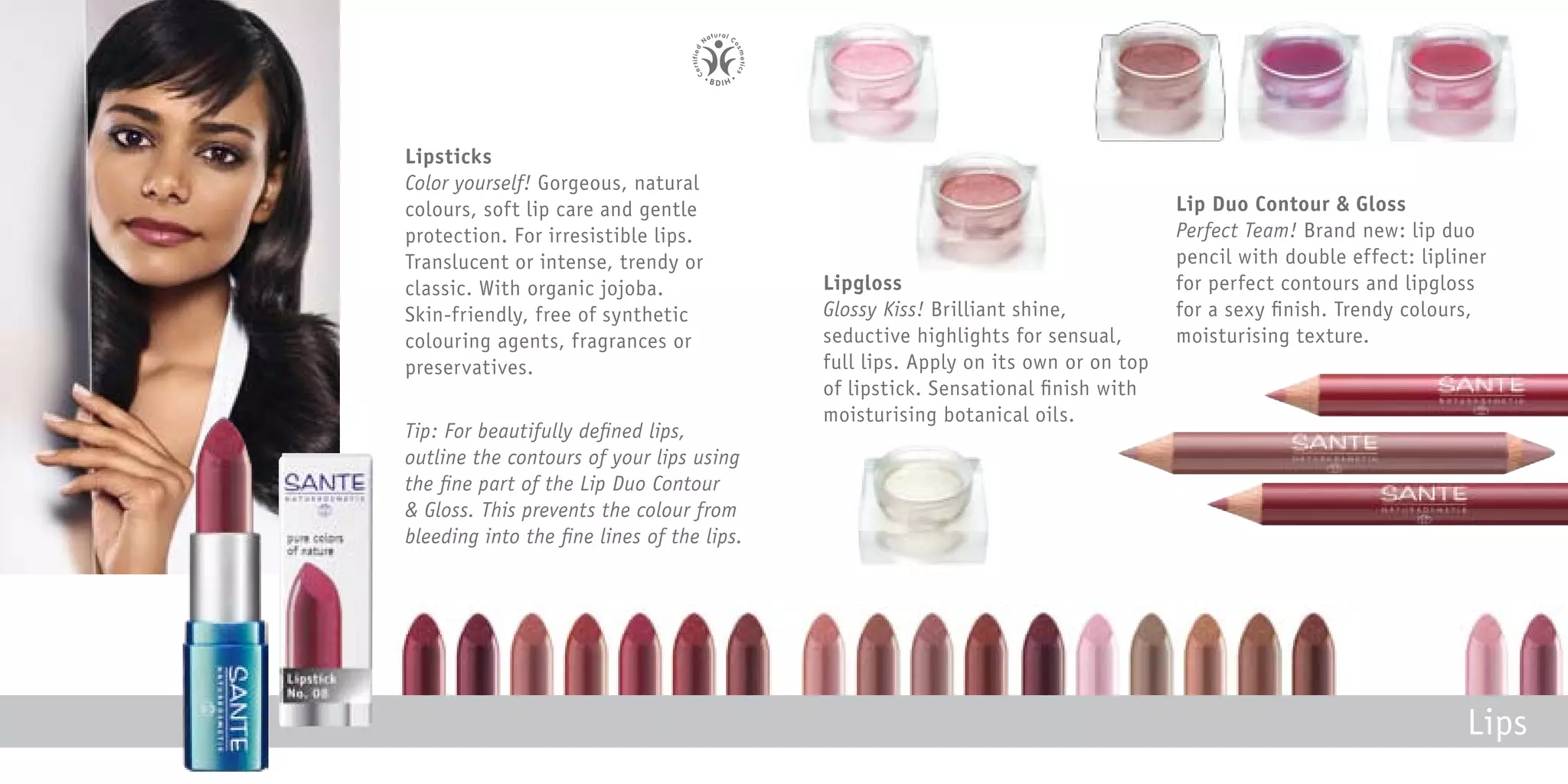 Sante Organic Cosmetics Brochure