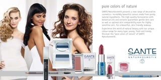| Sante Organic PPT Cosmetics Brochure
