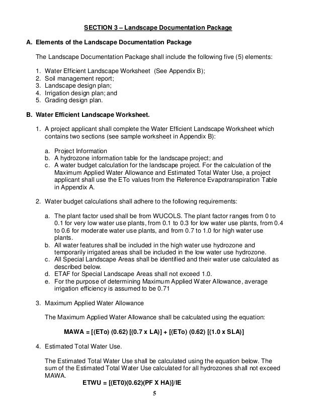 Guidelines for Santee Water Efficient Landscape