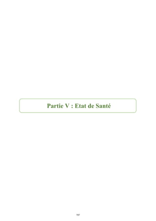 Partie V : Etat de Santé
157
 