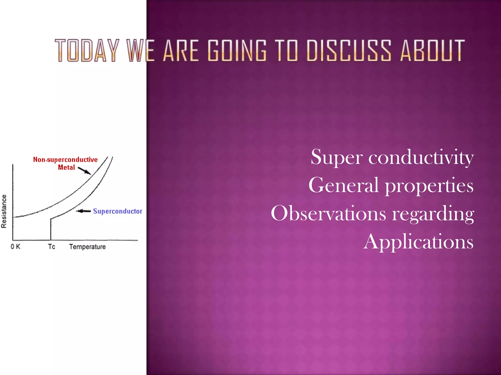 superconductivity and its applications | PPT