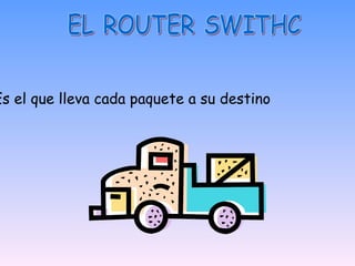 EL ROUTER SWITHC Es el que lleva cada paquete a su destino 