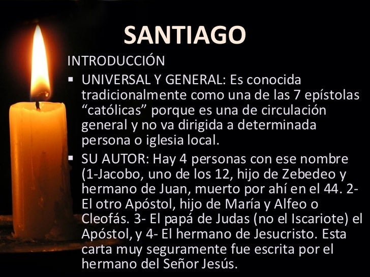 Enseñanza sobre la Carta de Santiago