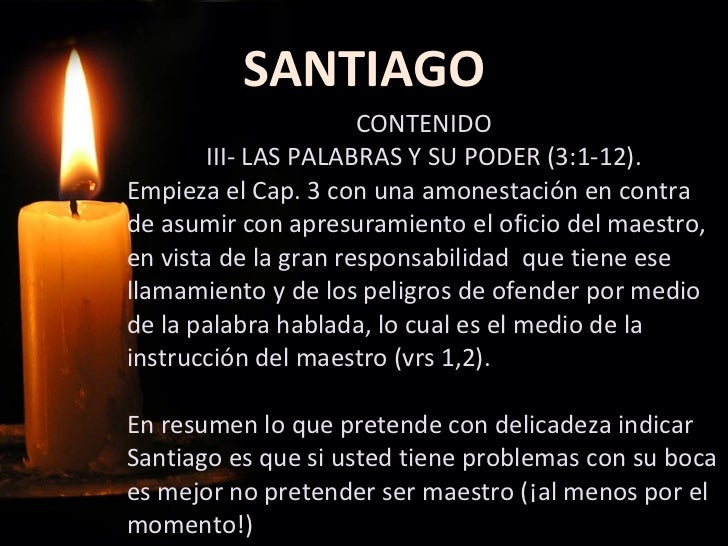 Enseñanza Sobre La Carta De Santiago