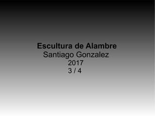Escultura de Alambre
Santiago Gonzalez
2017
3 / 4
 