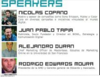 jueves 29 de marzo de 12
 