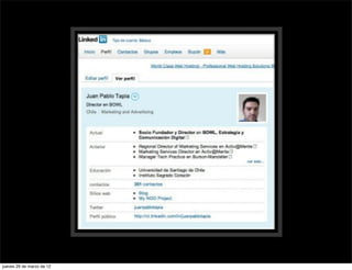 jueves 29 de marzo de 12
 