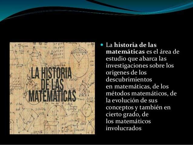 historia de la matematica