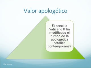 Valor apologético
Pilar Sánchez
 