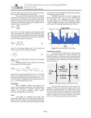 FEASIBILITY ANALYSIS OF A GRID-CONNECTED PV SYSTEM FOR HOME APPLICATION ...