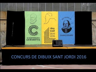 CONCURS DE DIBUIX SANT JORDI 2016
 