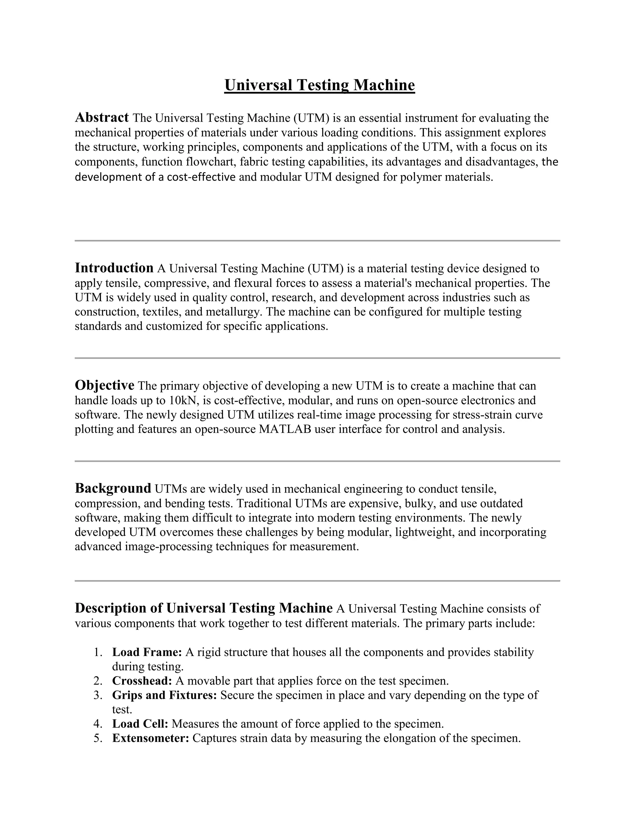 Universal testing machine with types and uses.pdf
