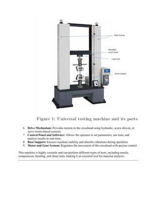 Universal Testing Machine With Types And Uses Pdf