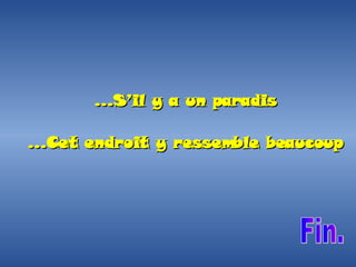 S’il y a un paradis… Cet endroit y ressemble beaucoup... Fin. 