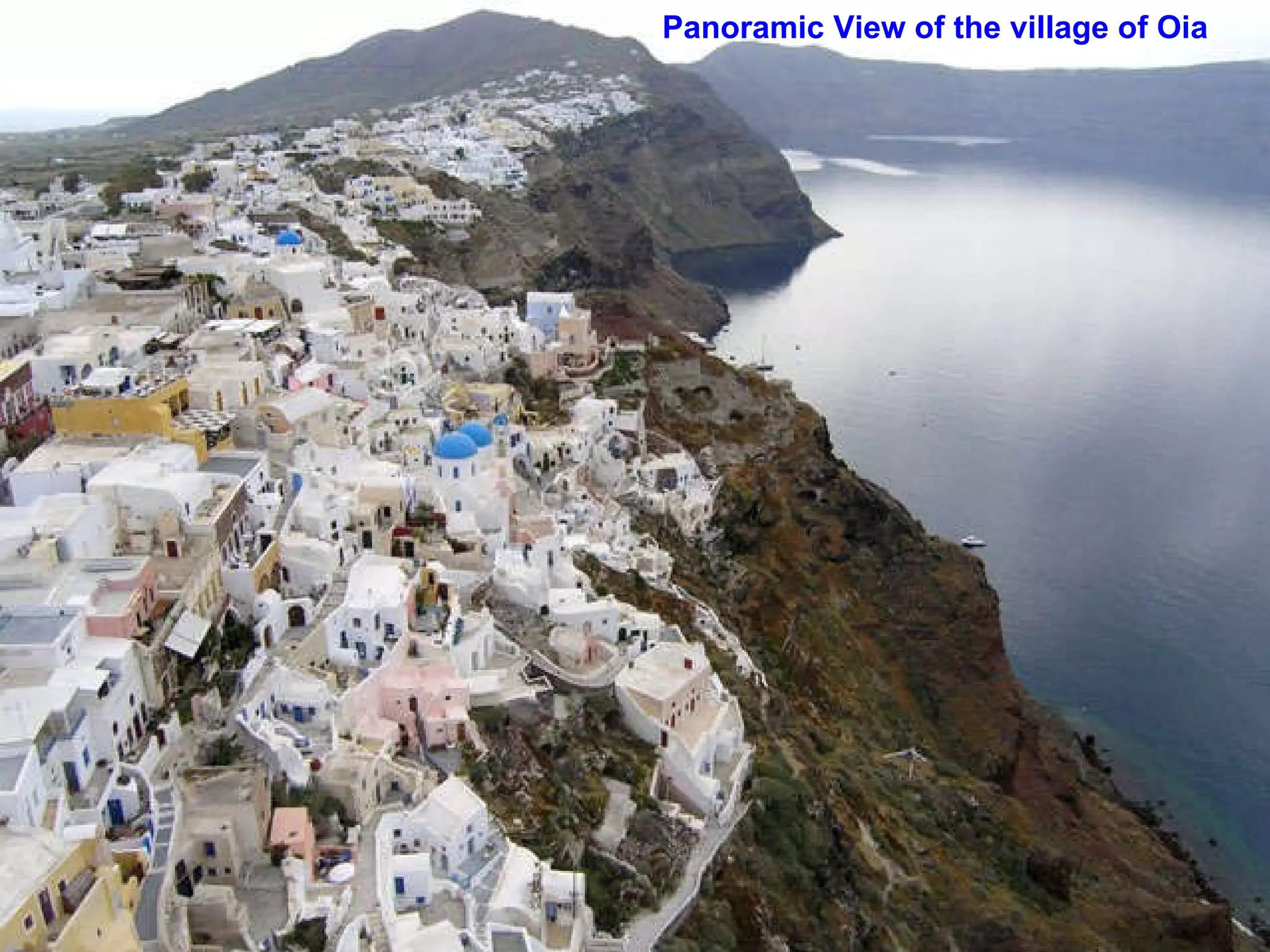 Panoramic View of the village of Oia  