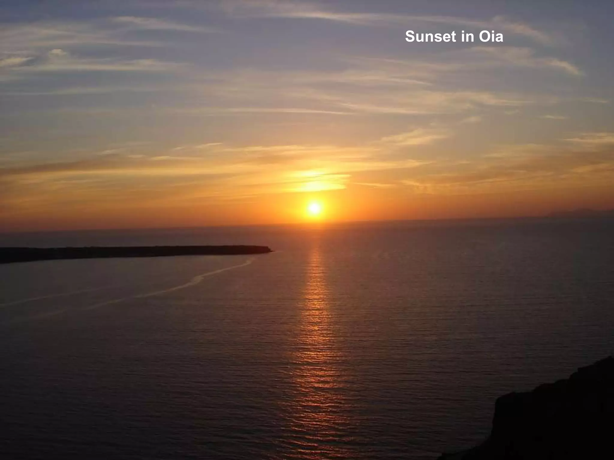 Sunset   in Oia 