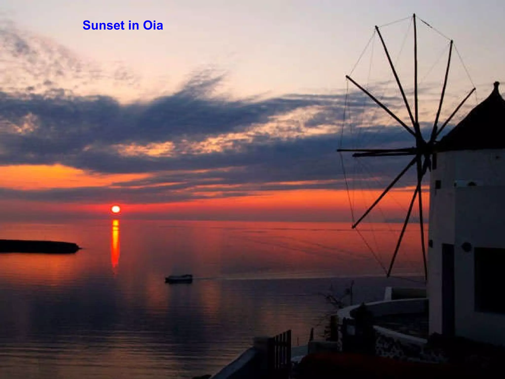 Sunset in Oia  