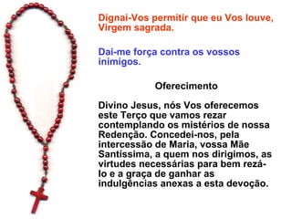 Santo rosário tradicional