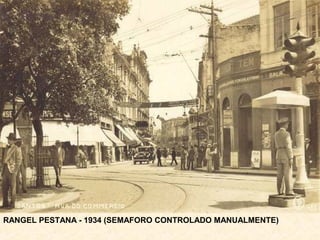 RANGEL PESTANA - 1934 (SEMAFORO CONTROLADO MANUALMENTE)
 