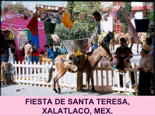 FIESTA DE SANTA TERESA,
XALATLACO, MEX.
 