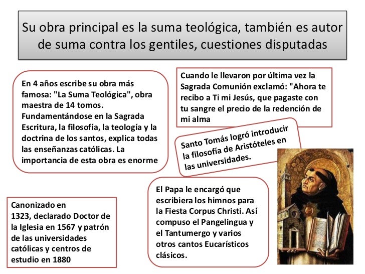 Santo tomás de aquino Santo tomás de aquino