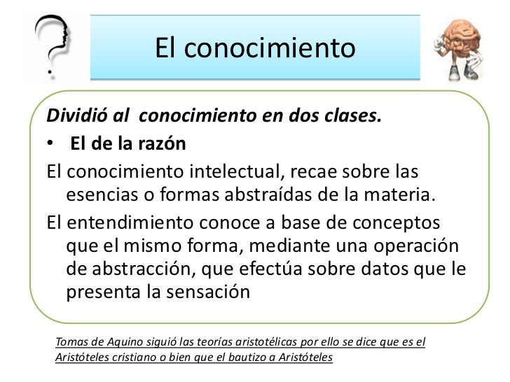 Resultado de imagen de santo tomas conocimiento