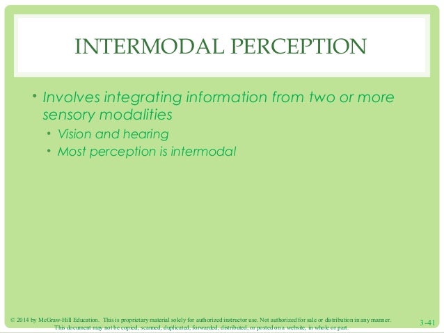 santrock essentials 3e ppt ch03 intermodal perception