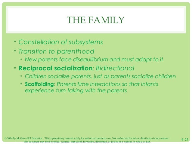 What is reciprocal socialization?