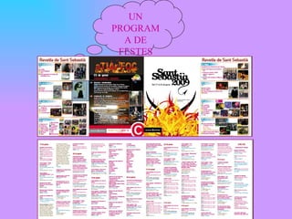 UN PROGRAMA DE FESTES 