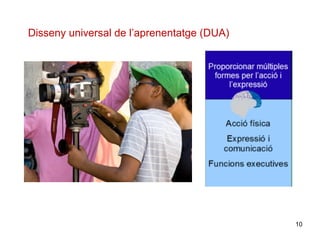 10
Disseny universal de l’aprenentatge (DUA)
 