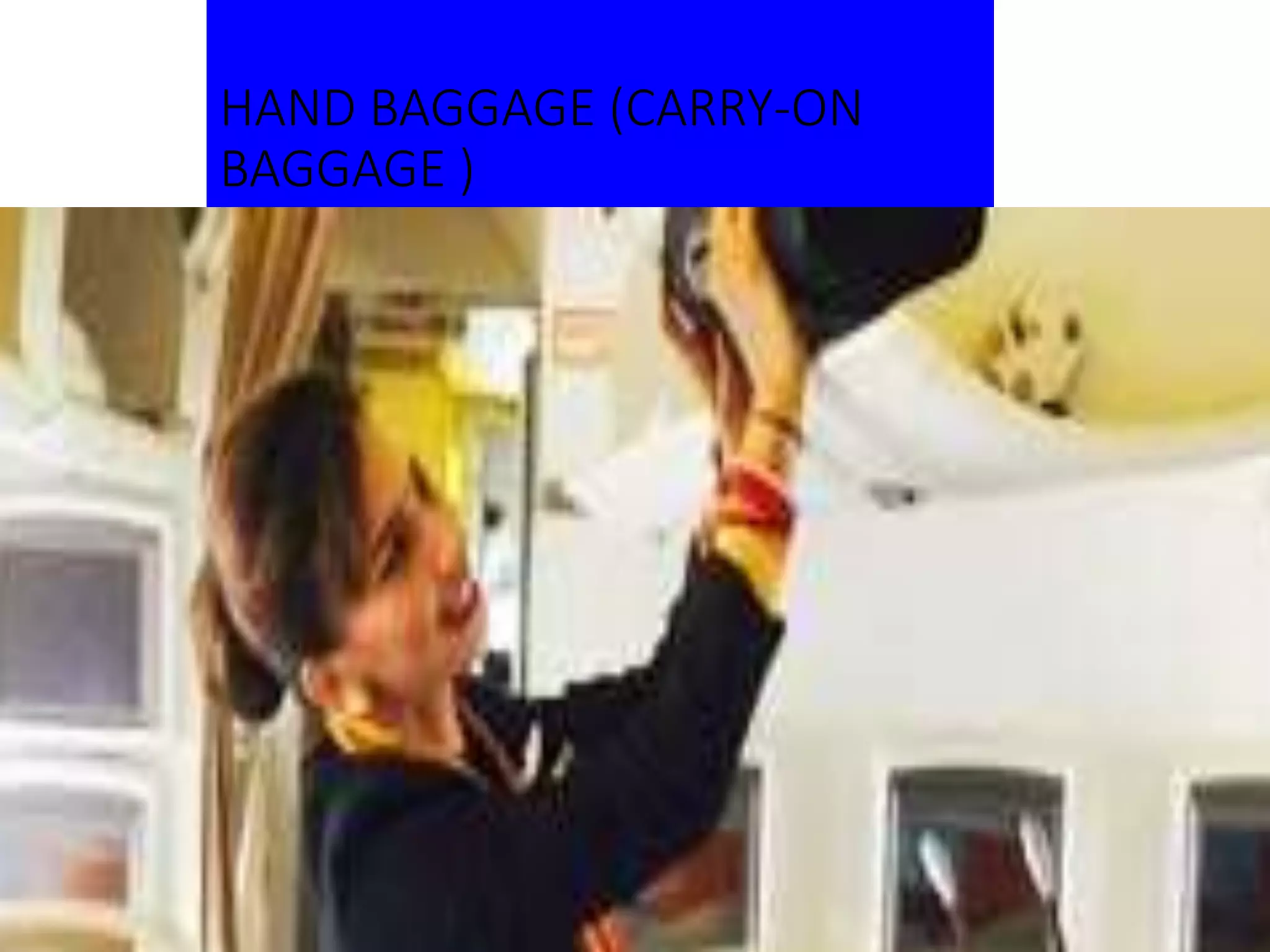 Baggage Rules in India PPT