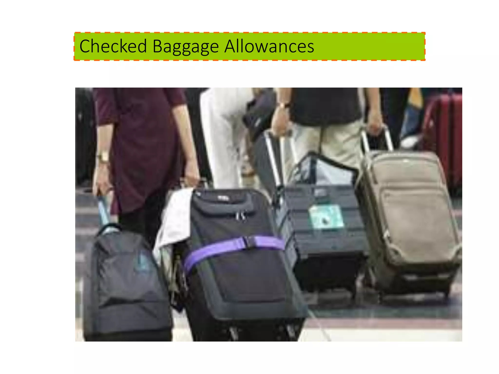 Baggage Rules in India PPT