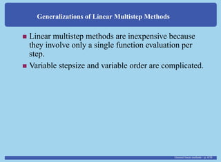 General linear methods | PDF