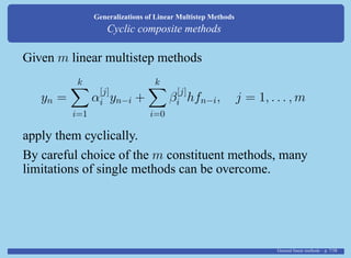 General linear methods | PDF
