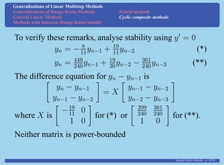 General linear methods | PDF