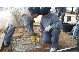 Treballs de jardineria al parc de San Vicent