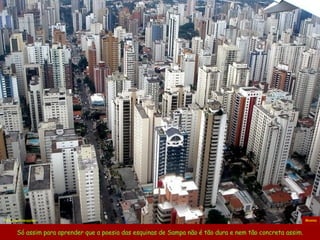 Só assim para aprender que a poesia das esquinas de Sampa não é tão dura e nem tão concreta assim. Mo ema Foto  Joe Pineapples 