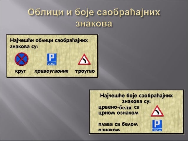 Saobracajni znakovi