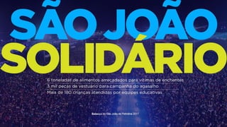 Balanço do São João de Petrolina 2017