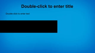 Double-click to enter title
Double-click to enter text



         http://developer.force.com
             http://youtube.com
          http://appexchange.com
 