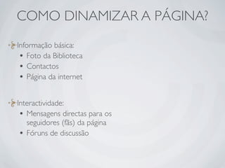 Ferramentas da Web 2.0 em Bibliotecas