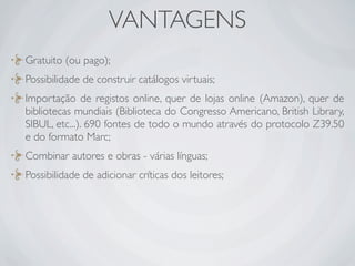 Ferramentas da Web 2.0 em Bibliotecas