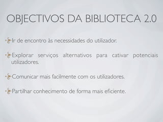 Ferramentas da Web 2.0 em Bibliotecas