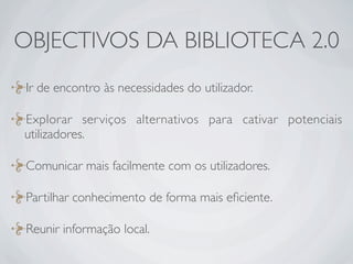 Ferramentas da Web 2.0 em Bibliotecas