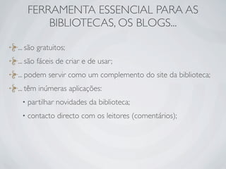 Ferramentas da Web 2.0 em Bibliotecas