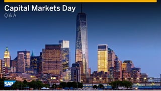 Capital Markets Day
Q & A
 