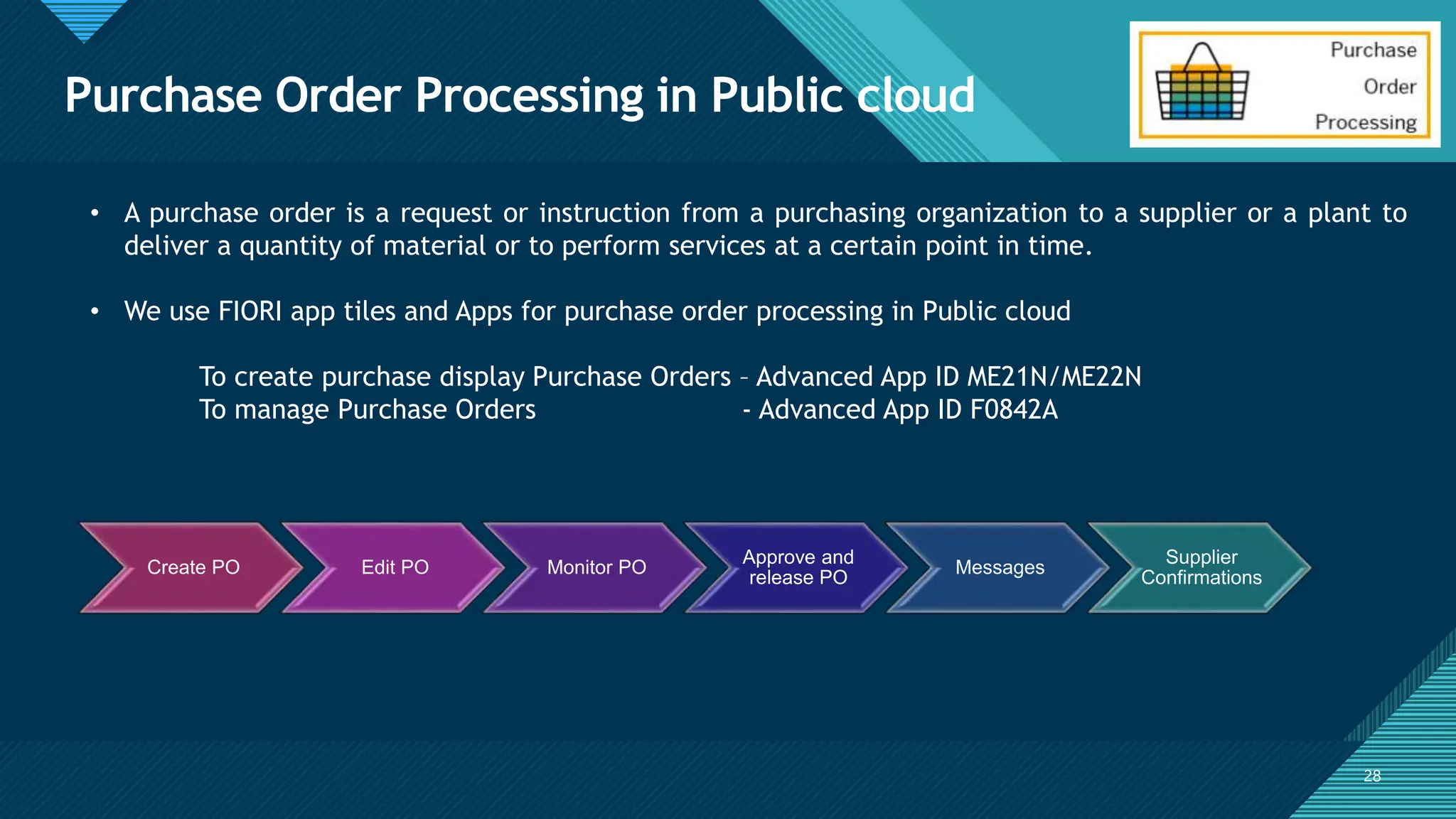 SAP S/4 HANA sourcing and procurement to Public cloud | PPTX