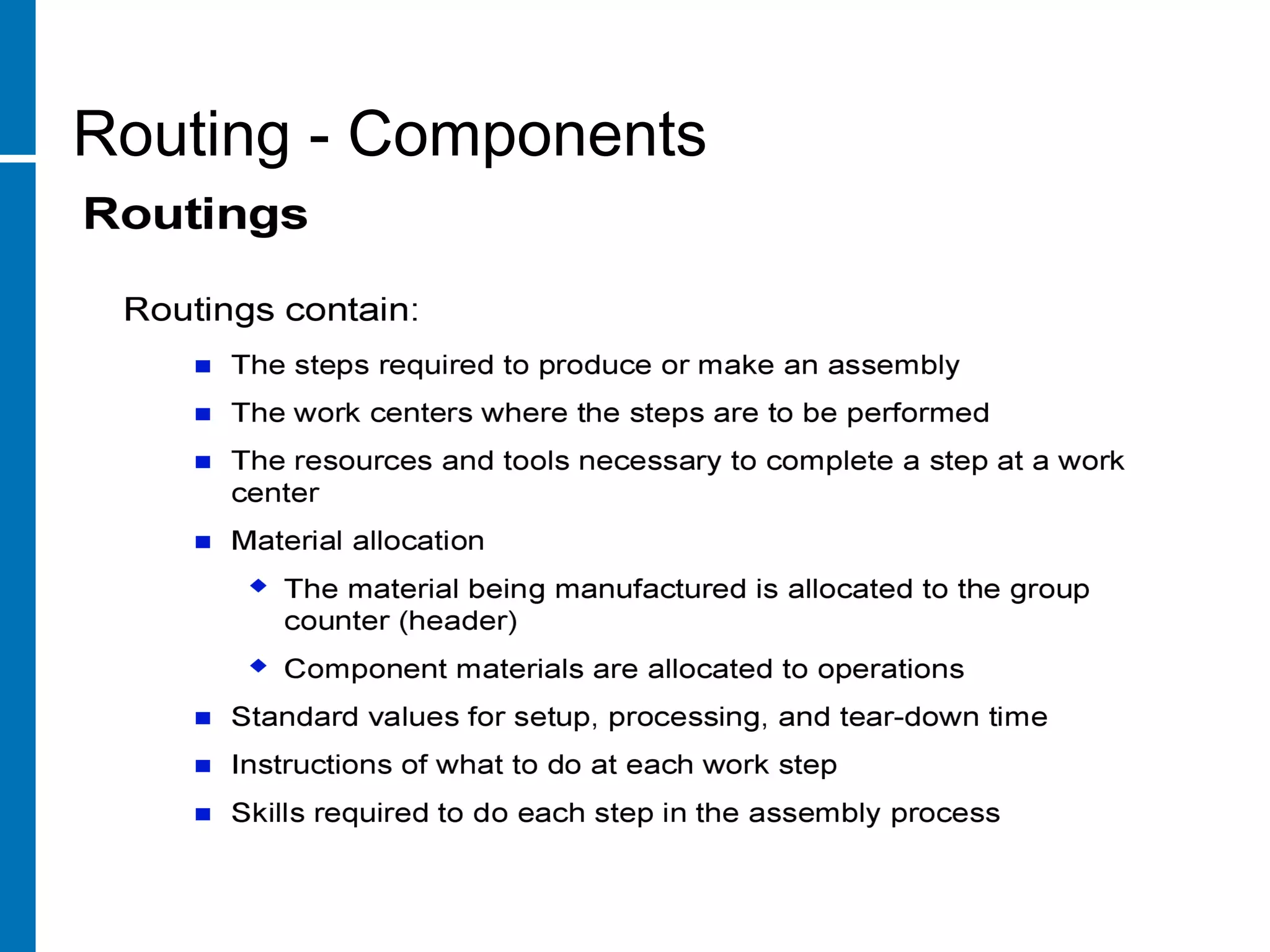 Routing - Components
 