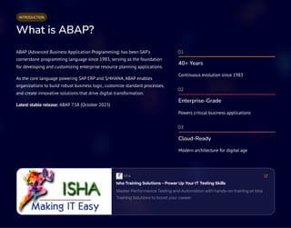 SAP ABAP: The Backbone of Enterprise Dev | PDF